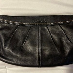 Black coach wristlet